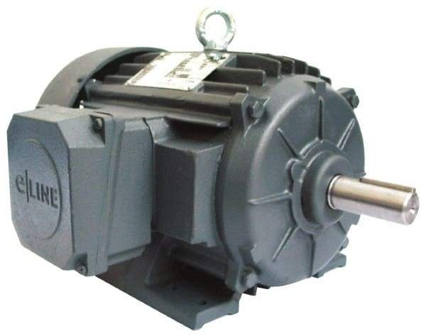 US Motors - 30 hp, TEFC Enclosure, No Thermal Protection, 3,535 RPM, 575 Volt, 60 Hz, Three Phase Energy Efficient Motor - Size 286 Frame, Rigid Mount, 1 Speed, Ball Bearings, 28.1 Full Load Amps, F Class Insulation, CCW Lead End - Strong Tooling