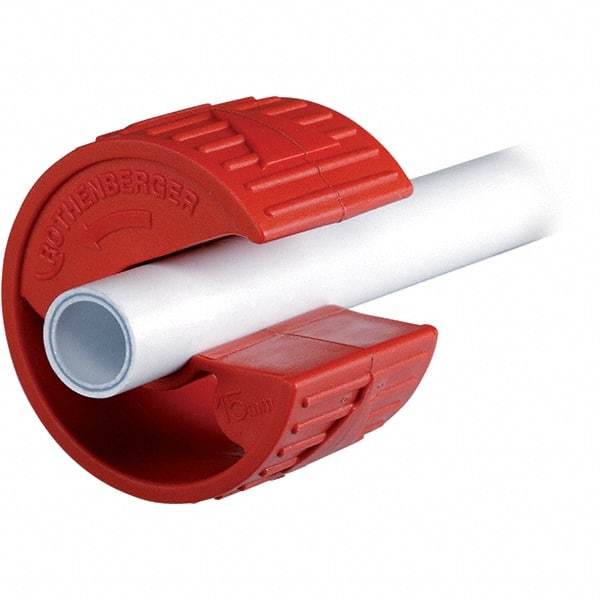 Rothenberger - 1/2" Pipe Capacity, Pipe Cutter - Cuts Plastic, PVC, CPVC, 2" OAL - Strong Tooling