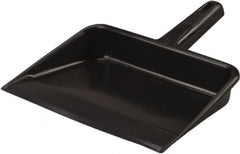 Vikan - 12" Wide Handheld Dustpan - Plastic Body, 5-5/8" Handle, Black - Strong Tooling