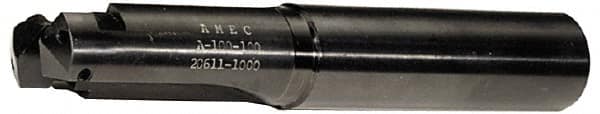 Allied Machine and Engineering - Series F, 3 to 3-7/8" Diam, 2-1/2" Diam Straight Shank, Straight Flute Spade Drill - 5-1/2" Max Depth, 6-3/4" Body Length, 9-1/2" OAL, Short Length, Through Coolant - Strong Tooling