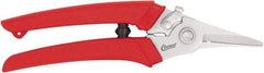 Clauss - 7-1/4" OAL, 1" Capacity, Wire Cutter - 2" Jaw Length x 1/8" Jaw Width, Ergonomic Plastic Handle - Strong Tooling