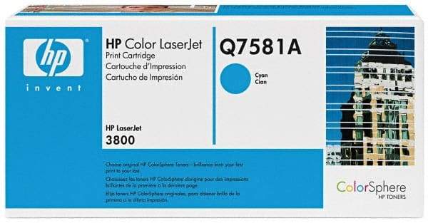 Hewlett-Packard - Cyan Toner Cartridge - Use with HP Color LaserJet 3800, CP3505 - Strong Tooling