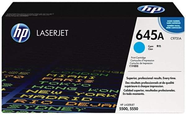 Hewlett-Packard - Cyan Toner Cartridge - Use with HP Color Laser Jet 5500, 5550 - Strong Tooling