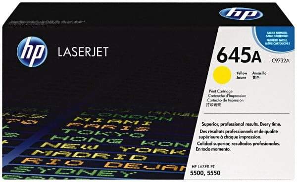 Hewlett-Packard - Yellow Toner Cartridge - Use with HP Color Laser Jet 5500, 5550 - Strong Tooling