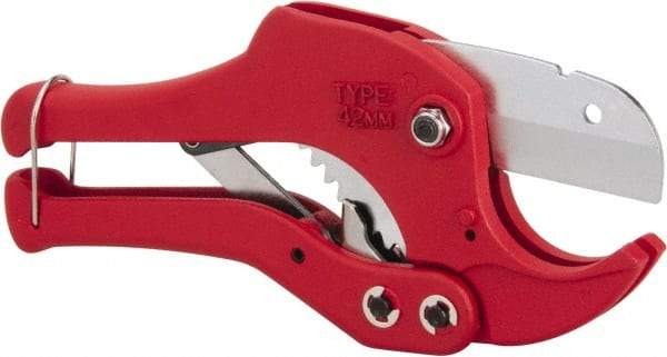 Value Collection - 1/8" to 1-5/8" Pipe Capacity, Pipe Cutter - Cuts Plastic - Strong Tooling