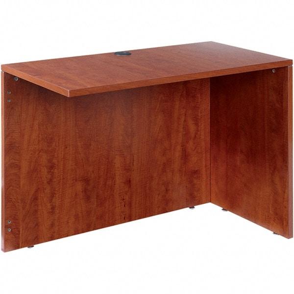 ALERA - Woodgrain Laminate Return/Bridge Shell Desk - 42" Wide x 23-5/8" Deep x 29-5/8" High, Medium Cherry - Strong Tooling