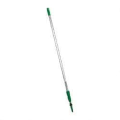 Unger - 144" Long x 1.15" Diam Aluminum Handle for Unger Products - Threaded Connection, Silver, Telescoping - Strong Tooling