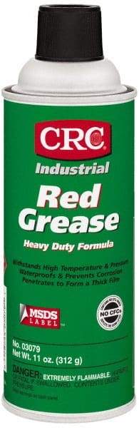 CRC - 16 oz Aerosol Aluminum High Temperature Grease - Red, High Temperature, 500°F Max Temp, NLGIG 2, - Strong Tooling