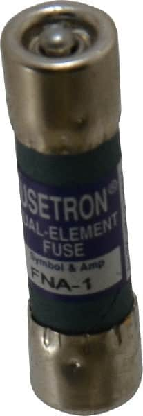 Cooper Bussmann - 250 VAC, 1 Amp, Time Delay Pin Indicator Fuse - Fuse Holder Mount, 1-1/2" OAL, 10 at 125 V kA Rating, 13/32" Diam - Strong Tooling