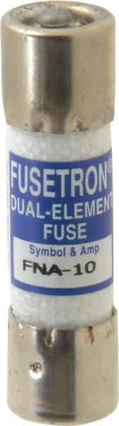 Cooper Bussmann - 125 VAC, 10 Amp, Time Delay Pin Indicator Fuse - Fuse Holder Mount, 1-1/2" OAL, 10 at AC kA Rating, 13/32" Diam - Strong Tooling