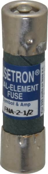 Cooper Bussmann - 250 VAC, 2.5 Amp, Time Delay Pin Indicator Fuse - Fuse Holder Mount, 1-1/2" OAL, 10 at 125 V kA Rating, 13/32" Diam - Strong Tooling