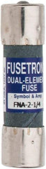 Cooper Bussmann - 250 VAC, 2.25 Amp, Time Delay Pin Indicator Fuse - Fuse Holder Mount, 1-1/2" OAL, 10 at 125 V kA Rating, 13/32" Diam - Strong Tooling