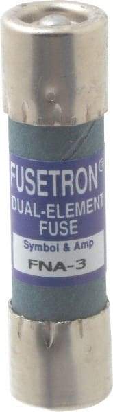 Cooper Bussmann - 250 VAC, 3 Amp, Time Delay Pin Indicator Fuse - Fuse Holder Mount, 1-1/2" OAL, 10 at 125 V kA Rating, 13/32" Diam - Strong Tooling