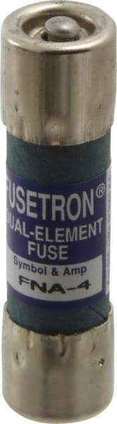 Cooper Bussmann - 250 VAC, 4 Amp, Time Delay Pin Indicator Fuse - Fuse Holder Mount, 1-1/2" OAL, 10 at 125 V kA Rating, 13/32" Diam - Strong Tooling