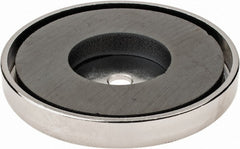 Mag-Mate - 19 Lb Max Pull Force, 5/16" Overall Height, 2.03" Diam, Ceramic Cup Magnet - Strong Tooling