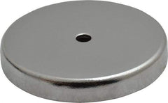 Mag-Mate - 2.03" Diam, 5/16" Cup Height, 5/16" Overall Height, 47.5 Lb Average Pull Force, 47.5 Lb Max Pull Force, Neodymium Rare Earth Cup Magnet - Through Hole Style, 3/16" Cup ID, 7/16" Magnet ID, Galvanized - Strong Tooling