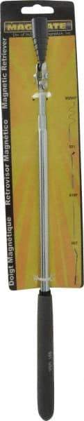 Mag-Mate - 26" Long Magnetic Retrieving Tool - 24 Lb Max Pull, 13" Collapsed Length, 1/2" Head Diam, Rare Earth - Strong Tooling