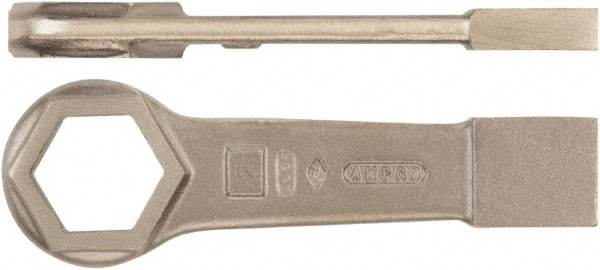 Ampco - 2-5/8" 6 Point Striking Box Wrench - Single End, 13-1/2" OAL, Aluminum Bronze - Strong Tooling