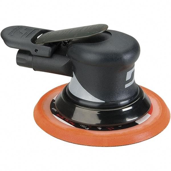 Dynabrade - 12,000 OPM, 18 CFM Air Consumption, Palm Air Orbital Sander - Round Pad, 1/4 NPT Inlet - Strong Tooling