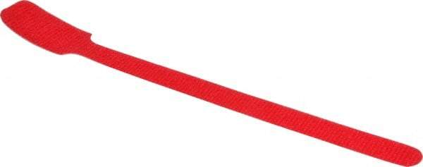 SpeedTech - 8" Long Red Nylon & Polyethylene Hook & Loop Strap - 40 Lb Tensile Strength - Strong Tooling