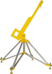 Gemtor - Confined Space Entry & Retrieval Bases & Booms Type: Portable Quadpod w/Rotating Boom Maximum Height (Inch): 90 - Strong Tooling