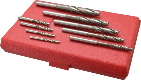 Cleveland - #32 to #6 Wire Compatible, High Speed Steel, Solid Pilot Counterbore Set - Strong Tooling