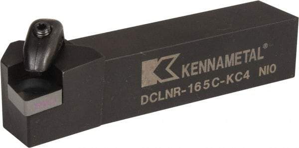 Kennametal - DCLN, Right Hand Cut, 5° Lead Angle, 1" Shank Height x 1" Shank Width, Negative Rake Indexable Turning Toolholder - 5" OAL, CN..54. Insert Compatibility, Series Kenclamp - Strong Tooling