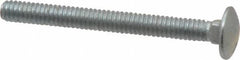 Value Collection - 1/4-20 UNC 2-1/2" Length Under Head, Standard Square Neck, Carriage Bolt - Grade 5 Steel, Zinc-Plated Finish - Strong Tooling