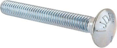 Value Collection - 5/16-18 UNC 2-1/2" Length Under Head, Standard Square Neck, Carriage Bolt - Grade 5 Steel, Zinc-Plated Finish - Strong Tooling