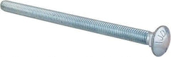 Value Collection - 3/8-16 UNC 6" Length Under Head, Standard Square Neck, Carriage Bolt - Grade 5 Steel, Zinc-Plated Finish - Strong Tooling