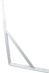 Knape & Vogt - 1,000 Lb Capacity, White Finish, L-Bracket - 16" Long, 10" High - Strong Tooling