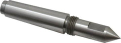 Riten - 3/4" Head Diam, Steel Long Point Solid Dead Center - 3MT Morse Taper, 3/4" Point Diam, 2" Point Length, 2-7/16" OAL - Strong Tooling