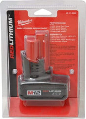 Milwaukee Tool - 12 Volt Lithium-Ion Power Tool Battery - 3 Ahr Capacity, 1/2 hr Charge Time, Series M12 XC RED - Strong Tooling