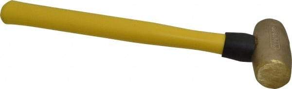 American Hammer - 3 Lb Head Nonmarring Mallet - 14-1/2" OAL, 13" Long Fiberglass Handle - Strong Tooling