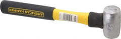 American Hammer - 2 Lb Head Nonmarring Mallet - 9-1/2" OAL, 8" Long Fiberglass Handle - Strong Tooling