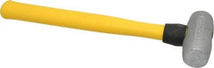 American Hammer - 2 Lb Head Nonsparking Mallet - 14-1/2" OAL, 13" Long Fiberglass Handle - Strong Tooling