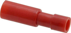 3M - 22 to 18 AWG Bullet Connector - 0.156" Bullet Diam, Red Nylon Insulation - Strong Tooling