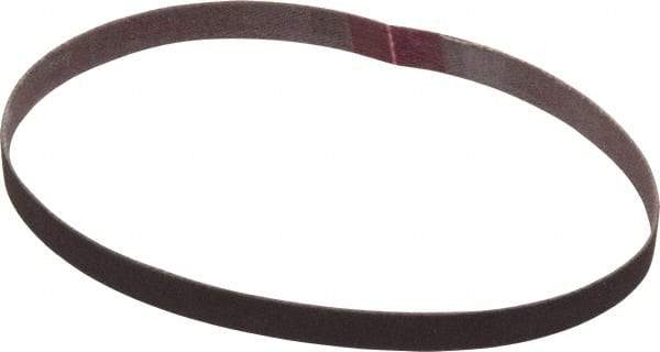 Norton - 3/8" Wide x 13" OAL, 120 Grit, Aluminum Oxide Abrasive Belt - Aluminum Oxide, Fine, Coated, Series R228 - Strong Tooling