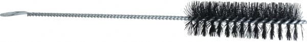 Weiler - 4" Long x 1-1/4" Diam Nylon Tube Brush - Single Spiral, 13" OAL, 0.014" Filament Diam, 5/32" Shank Diam - Strong Tooling