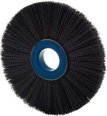 Weiler - 10" OD, 2" Arbor Hole, Crimped Nylon Wheel Brush - 1" Face Width, 3" Trim Length, 0.04" Filament Diam, 3,600 RPM - Strong Tooling