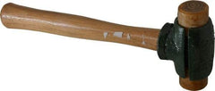 Garland - 1-1/2 Lb Head Rawhide Hammer - 11" OAL, 11" Long Wood Handle - Strong Tooling