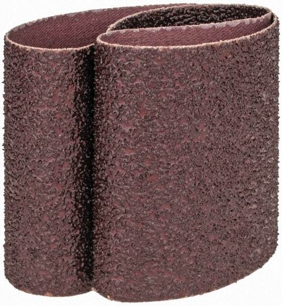 Norton - 3" Wide x 18" OAL, 36 Grit, Aluminum Oxide Abrasive Belt - Aluminum Oxide, Very Coarse, Coated, X Weighted Cloth Backing, Series R228 - Strong Tooling