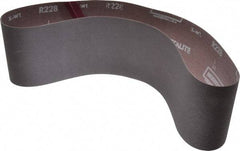 Norton - 4" Wide x 36" OAL, 240 Grit, Aluminum Oxide Abrasive Belt - Aluminum Oxide, Very Fine, Coated, Series R228 - Strong Tooling