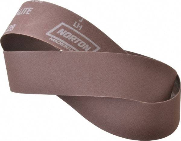 Norton - 2" Wide x 48" OAL, 150 Grit, Aluminum Oxide Abrasive Belt - Aluminum Oxide, Very Fine, Coated, Series R228 - Strong Tooling