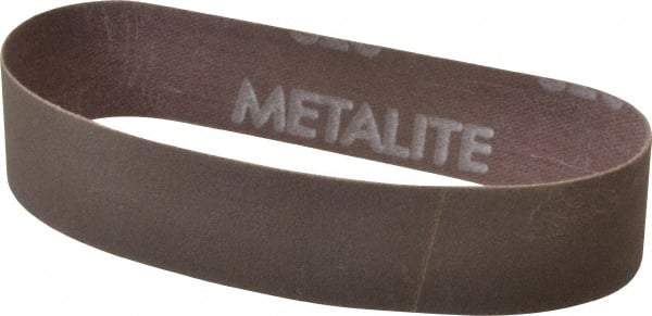 Norton - 1" Wide x 12" OAL, 320 Grit, Aluminum Oxide Abrasive Belt - Aluminum Oxide, Extra Fine, Coated, Series R228 - Strong Tooling