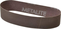 Norton - 1" Wide x 12" OAL, 320 Grit, Aluminum Oxide Abrasive Belt - Aluminum Oxide, Extra Fine, Coated, Series R228 - Strong Tooling