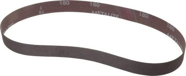 Norton - 1" Wide x 30" OAL, 180 Grit, Aluminum Oxide Abrasive Belt - Aluminum Oxide, Very Fine, Coated, Series R228 - Strong Tooling