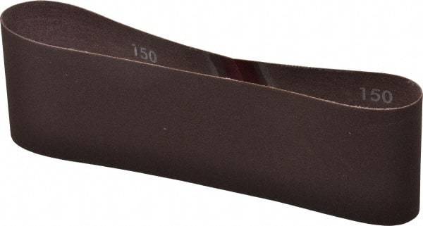 Norton - 3" Wide x 21" OAL, 150 Grit, Aluminum Oxide Abrasive Belt - Aluminum Oxide, Very Fine, Coated, Series R228 - Strong Tooling