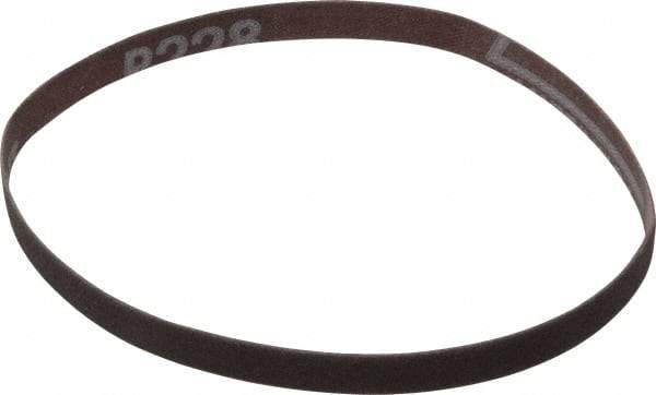 Norton - 3/8" Wide x 13" OAL, 240 Grit, Aluminum Oxide Abrasive Belt - Aluminum Oxide, Very Fine, Coated, Series R228 - Strong Tooling