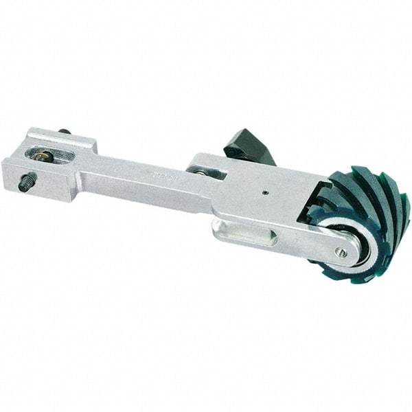 Dynabrade - 2" Wide Contact Arm - 72" Belt Length x 2" Belt Width, Serrated, Urethane, 70" Contact Wheel Diam - Strong Tooling